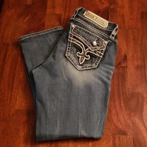 Womens Rock Revival easy crop Ennis Jeans